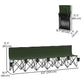 6 Seat Folding Camping Chair with Cup Holder and Carrying Case for Camping, Picnic, Sports Events, Dark Green