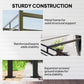 10' x 10' Outdoor Gazebo, Retractable Pergola Canopy with Curtains, UPF30+ Free Standing Metal Pergola Kit, Dark Grey