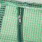 Portable Mini Tunnel Greenhouse Garden Planting Warm House with 3 Windows, 71" x 24" x 24", Green