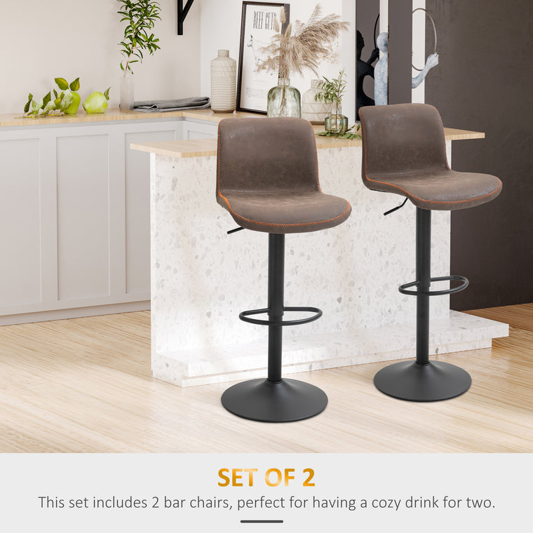 Swivel Counter-Height Bar Stools Set of 2 - Brown