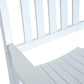 Wooden White Porch Rocking Chair Patio Rocking Single Leisure Reclining Seat Armchair