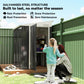 Outdoor Storage Shed Lean to Shed Outdoor Metal Tool Shed with Lockable Door and Air Vents, Dark Grey