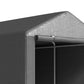 Portable Bicycle Shed with Galvanised Steel Frame and Large Door, Waterproof Outdoor Shed for Garden Tools, Dark Grey