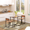 Dining Table Set, Industrial Dining Set for 2, Kitchen Table and Chairs for Small Space, Dining Room Table with Chairs
