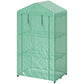 3 Tier Mini Greenhouse, Portable Flower Stand with Shelf Clips, Indoor Greenhouse with Steel Frame, Green