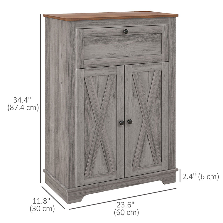 Farmhouse Sideboard Storage Cabinet with Drawer