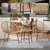 3-Piece Wicker Bistro Set with Acapulco Chairs