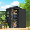 4' x 3' Plastic Garden Shed with Window & Vent