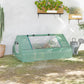 71" x 55" x 32" Mini Greenhouse Portable Hot House for Plants with 2 Large Windows and Ground Nails for Outdoor, Indoor, Garden, Gardening Kit, Green