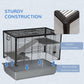 3-tier Hamster Cage, Guinea Pig Cage with Accessories Food Dish Water Bottle, Ramps, 31.5"x19"x 23", Grey
