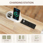 Kitchen Island on Wheels with Drop Leaf, Charging Station, Rolling Kitchen Cart with Wood Top, Adjustable Shelf, White