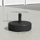 Black Fillable Patio Umbrella Base for 1.5"/1.9" Poles