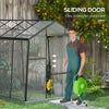 6' x 8' Polycarbonate Greenhouse with Sliding Door & Roof Vent