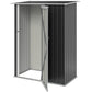 5 x 3ft Outdoor Storage Shed Metal Garden Shed Cabanon with Sloped Roof, Lockable Door for Tool, Grey