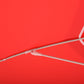 Arc. 6.4ft Beach Umbrella with Aluminum Pole Pointed Design Adjustable Tilt Carry Bag for Outdoor Patio Red