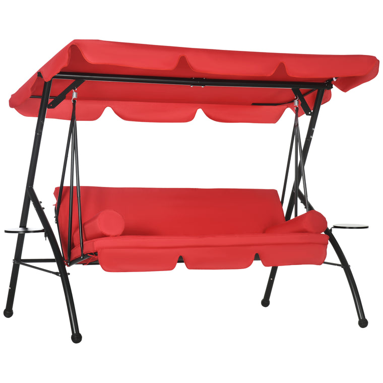 Convertible Patio Swing Chair with Removable Cushions