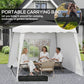 Pop Up Canopy Tent with 2 Sidewalls, UV50+ Tents for Parties, with Carry Bag, Slant Legs, 8 x 8ft Top/9.5 x 9.5ft Base