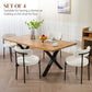 4 Pieces Kitchen Chairs, Modern Dining Chairs w/ Corduroy Upholstery and Steel Legs for Living Room, Beige