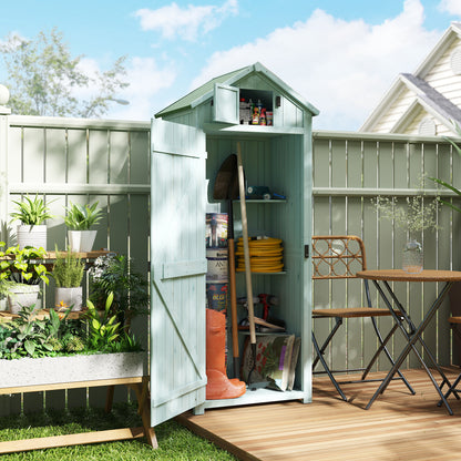 30" x 21" x 71" Storage Shed with Tiered Shelves