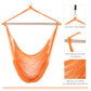 Portable Hammock Chair, Hanging Woven Hammock Swing Chair Sleeping Bed for Outdoor Garden Yard Camping, Orange