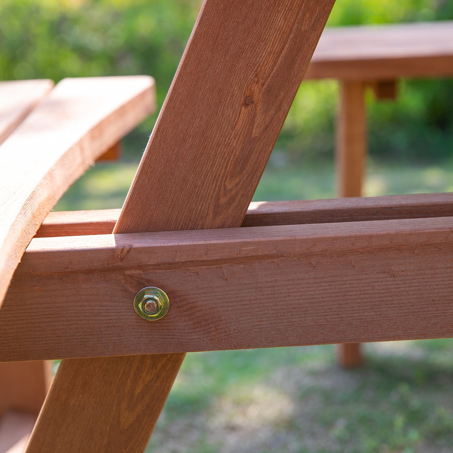8 Seater Round Wooden Pub Bench & Picnic Table, Patio Dining Set for Outdoor Patio (Umbrella Not Included)