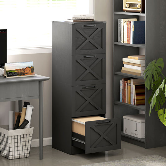 4-Drawer Vertical Filing Cabinet