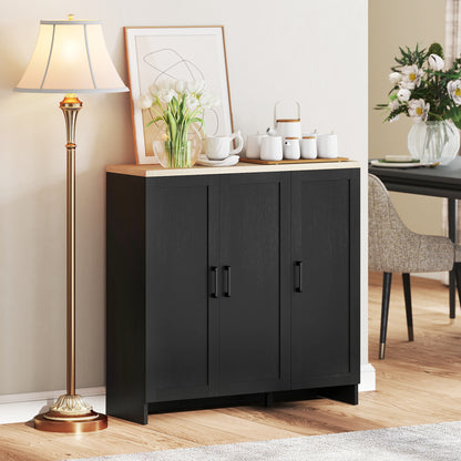 Sideboard Buffet Cabinet with 3 Doors