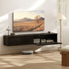 Wall Mounted TV Stand, Floating TV Cabinet with Storage, for TVs up to 70