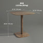 Dining Table for 4 People - Modern Kitchen Table with Wood-Effect Top, 27.6" x 27.6", Dark Brown