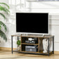 TV Stand for TVs Up to 55 Inches, TV Console with Open Storage Shelves, Entertainment Center for Living Room, Rustic Brown