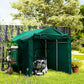Outdoor Storage Shed, UV Resistant Bike Tent with Roll-up Zipper Door, Portable Shed for Bike, Motorcycle, Dark Green