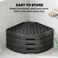 4PCs Cantilever Umbrella Base Weights for Offset Banana Parasol, Wicker Effect HDPE Water or Sand Filled Patio Umbrella Weights with Built-in Handles, Black
