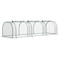 138"x39"x32" Transparent PVC Mini Tunnel Greenhouse Garden Green Grow Shed Portable Plant Flower Warm House Steel Frame Zipped Doors