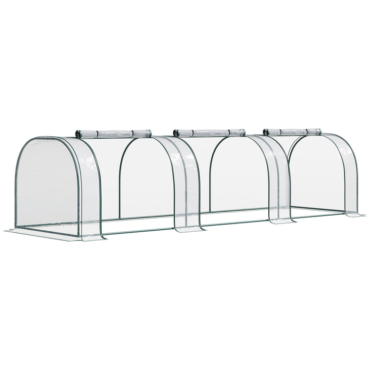 138" x 39" x 32" Transparent PVC Mini Tunnel Greenhouse