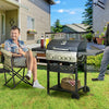 Black 3-Burner Propane Gas Grill with Warming Rack