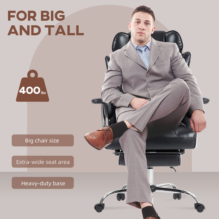 Executive Massage Office Chair with Footrest