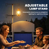 Blue Aluminum Folding Camping Kitchen Table with Cupboards
