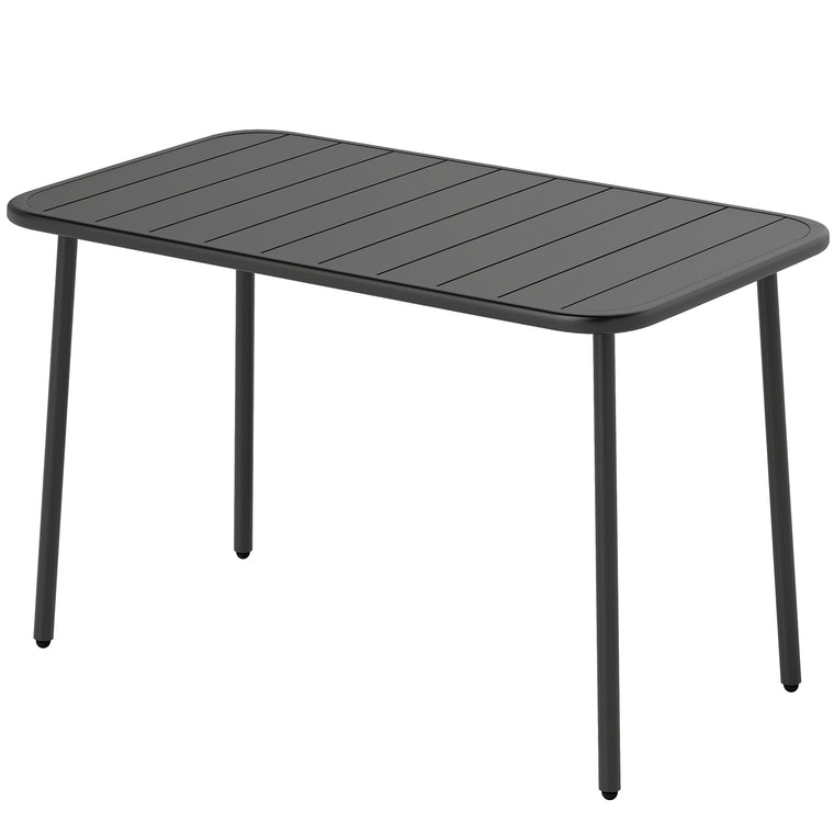 47" x 28" Rectangular Dining Table with Slatted Top