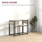 Dining Table Set, Industrial Dining Set for 2, Kitchen Table and Chairs for Small Space, Dining Room Table with Chairs