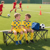 Portable 4-Seater Folding Team Bench with Carry Bag