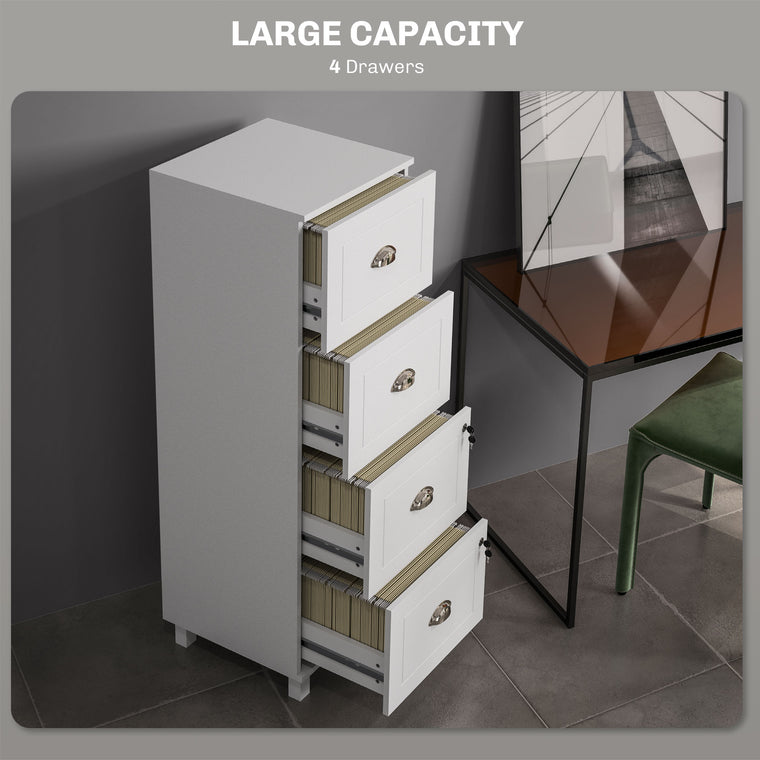 4-Drawer File Cabinet with Lock