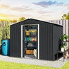 8' x 6' Storage Shed with Lockable Sliding Doors and Vents
