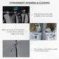 13'x 10' Soft-top Steel Patio Gazebo Canopy Party Tent with 6 Removable Curtains and Drainage Holes, Grey