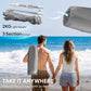 6 ft Beach Umbrella Portable with Sand Anchor, Carry Bag, Adjustable Height & Tilt, UPF50+ UV Protection, Grey