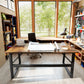 71 Inch Computer Desk, Home Office Desk, Simple Study Writing Table with Adjustable Feet, Modern Style, Brown