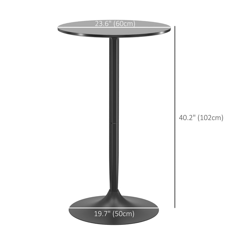 Round High-Top Bar Table for 2