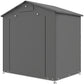 6' x 4' Portable Shed, Waterproof Bike Tent with Roll-up Zipper Door, Vent and Galvanised Metal Frame, Dark Grey