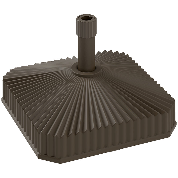 17.7" x 17.7" x 11.8" Brown Heavy Duty Umbrella Base