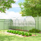 Tunnel Tomato Greenhouse with 4 Hoops and Top Tap, Pointed Bottom and Guy Ropes, 157.5" x 47.2" x 66.9", Clear