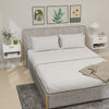 Floating Nightstands, Wall Mounted Bedside Tables Set of 2 with Drawer and Open Shelf, White